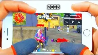 20kill Iphone 6 Free Fire Gameplay test full max settings HUD+DPI+ MACRO 1 gb ram🤯