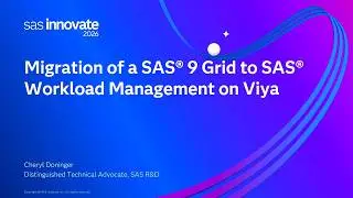 Migration of a SAS 9 Grid to SAS Workload Management on Viya