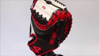 44 Pro Baseball Gloves Signature Series Black Red White Catchers Mitt