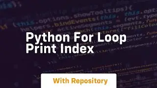 python for loop print index