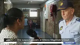 One suspect appears at Athlone Magistrates Court: Vanessa Poonah reports