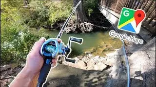 Discovering URBAN Dallas Ponds With GOOGLE MAPS! (Google Maps Fishing Challenge)