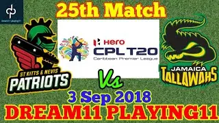 SKN VS JAM 25th MATCH CPL DREAM 11 TEAM |CRICKET++| dream11 | Prediction Cricket CPL #CPL #DREAM11
