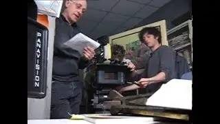 Roberto de angelis sur le tournage de L'empire des loups Joke