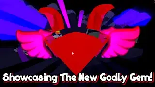 USING THE NEW SECRET PET *GODLY GEM  💎 BUBBLE GUM SIM ROBLOX *so OP!😱🎉