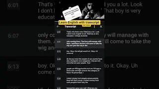 learn English with transcript #english #englishlanguage #englishspeaking #englishlearningclass