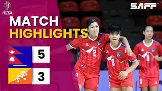 Nepal vs Bhutan Futsal Highlights | Nepal Win 5&ndash;3 | SAFF Futsal Championship