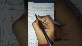 After, before, and between.... what comes after, before, between letters from a to z...
