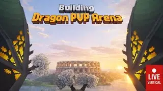 Minecraft Building Dragon PVP Arena  | Vertical  #minecraft #dragonbiomesmod #betteronbedrock