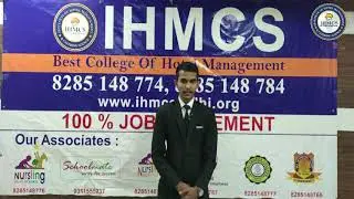 NITIN SINGH || SELF INTRODUCTION  || 1st YEAR ||  IHMCS Delhi || HOTEL MANAGEMENT COLLEGE