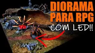 Diorama de tronco caído para RPG / QUEST!