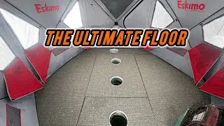 EASY DIY ICE SHACK FLOOR! ULTIMATE FLOOR FOR ICE CAMPING 