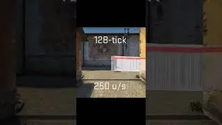 64 tick rate vs 128 tick rate servers #cs2 #shorts