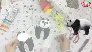 KidsyWinsy Make Your Own Cute 3D Paper Panda with Bobblehead DIY Crafting Tutorial