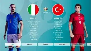 PES 2021 Gameplay | Euro 2020 |  Italy Vs Turkey | Game Of The Day