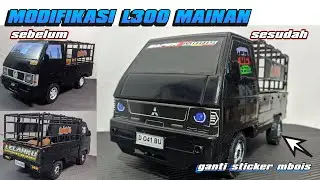 Modifikasi mobil mainan L300 || miniatur