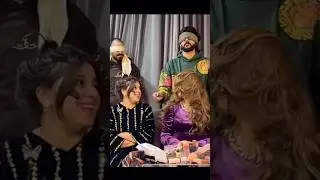Blindfold makeup challenge😂😂#rabeecakashif#hussaintareen#viralvideo #funny #foryou