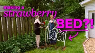 we thrifted a bed and put it in our garden because *whimsy*