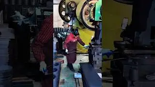 Watch a Giant Stamping Press Shape Metal Discs &ndash; Amazing Precision in Action!