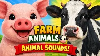 Farm Animals & Their Sounds 🐮🐷 | Fun Learning for Kids 