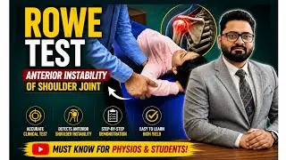 Rowe Test. Anterior Instability of shoulder joint. Shoulder joint Pain. Shoulder Examination