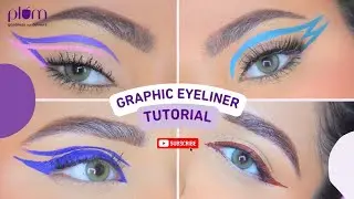 Graphic eyeliners for beginners ft  @gurishqkaur  | Easy graphic eyeliner looks | #GlamWithPlum