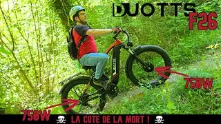DUOTTS F26 : Un Fatbike Bimoteur 2x750W dans la Côte de la Mort ! ☠️ - Ira-t-il jusqu’au Sommet ?