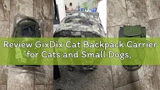 Review GixDix Cat Backpack Carrier for Cats and Small Dogs, Breathable Cat Bubble Backpack, Airline