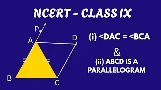 If AB = AC of a isosceles triangle then ABCD is a Parallelogram  