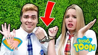 👋🏻LIBRAS👋🏾 FICAMOS ALGEMADOS JUNTOS POR 1 DIA NA ESCOLA FANTÁSTICA | LUCCAS TOON