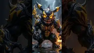 When Pikachu becomes evil #venomxpikachu #trendingshorts #ai #fusion #shortvideo #marvel #pikachu