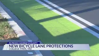 New bicycle lane protections in Prince George's County