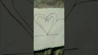Turn letter K✨into cute Swans drawing🦢#Swans#art#letters#shorts#Ayesha Arts