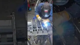 welding a root rake for a 3 ton excavator
