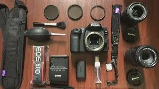 Canon 80D Bundle | Best Starter Kit for Creators | Unboxing and Test Footage