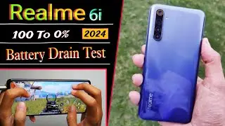 Realme 6i Battery Drain Test in 2024 | Shocking Result😱 Realme 6i Pubg Battery Drain Test