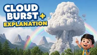 Cloud Burst Explanation⛈️ | kids content |kids educational video | cloudburst process | Monsoon rain
