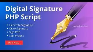 Digital Signature PHP Script Website | Generate, Draw & Sign PDFs #php #toolwebsite #tools #codeyia