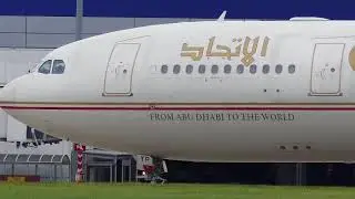 Etihad A330 A6-EYP Edinburgh Airport [4K/UHD]