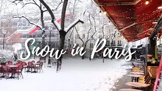 Rare Snowfall in Paris ❄️ Walking Notre-Dame, Louvre, Latin Quarter, Historic Streets & City Center