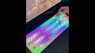 AULA Full Size RGB Mechanical Keyboard 🔥 | Screen & Knob | Transparent White