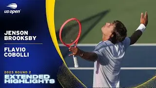 Jenson Brooksby vs. Flavio Cobolli Extended Highlights | 2025 US Open Round 2