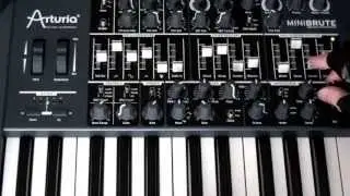 Arturia MINI BRUTE - Review Part C entire jam recorded on one synth
