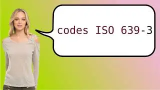 How to say 'ISO 639-3 codes' in French?