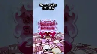 Creative Thermocol Name Art | Personalized Name Design✨ Beautiful Thermocol Name Art! 🎨 Art Shala
