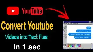 How to Convert youtube videos into text in mobile |covert youtube videos into text tamil