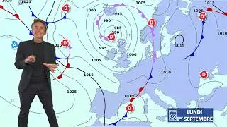 Bulletin météo pour le lundi 1er septembre 2025