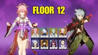 C0 Yae Miko Hyperbloom & Physical Razor DPS | Genshin Impact 4.5 Spiral Abyss Floor 12