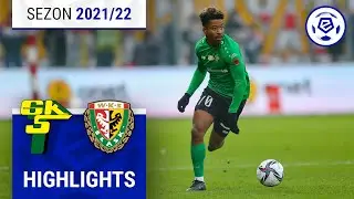 Górnik Łęczna - Śląsk Wrocław 1:1 | SKRÓT | Ekstraklasa 2021/22 | 21. Kolejka