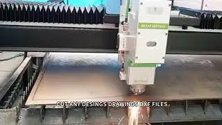 Portable Gantry Laser cnc cutting machine cut carbon still metal sheet with patterns